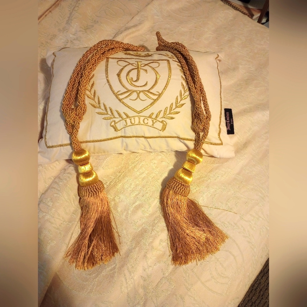 Drapery Tiebacks. Shimmery Gold. 1 Set.